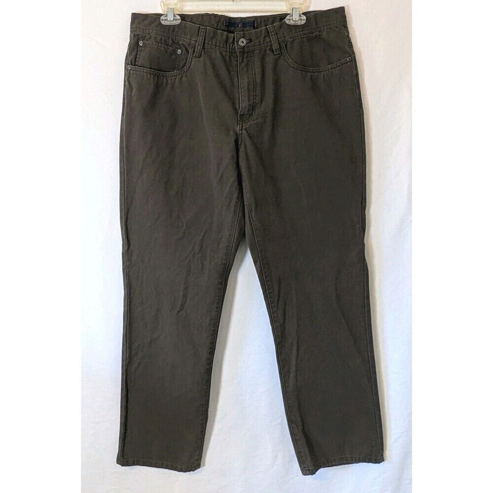 Weatherproof WP Men’s Work Pants 36x32 Dark Olive Utility Cotton